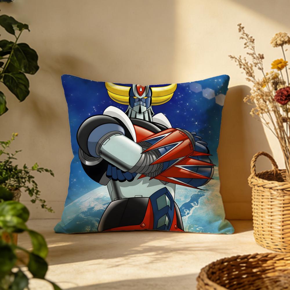 Trendy UUFO Robo Grendizeres Cushion Cover Versatile DoubleSided Pillow Case Fit for Sofa Bed Car  Daily Decor