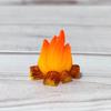 Mini Bonfire Firewood Stack: Small Fire Pit Torch and Micro Landscape Bonsai Ornament for DIY Decor.