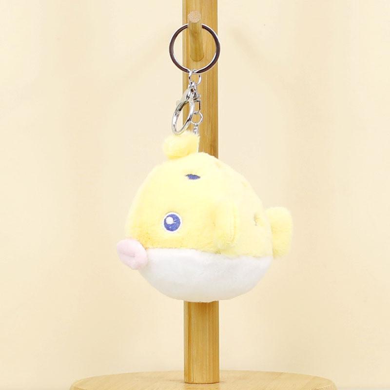 Adorable Marine Animal Plush Keychain 12cm Cute Shark Whale Dolphin Stuffed