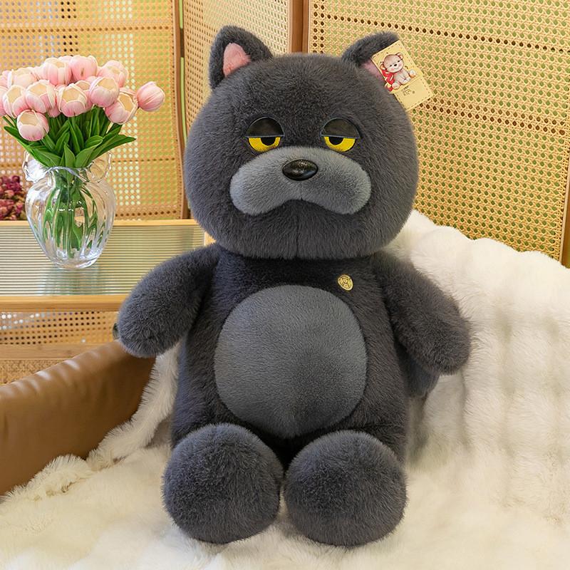 Adorable Soft Plush Blue Cat Stuffed Toy For Kids Comforting Companion Gift 35cm