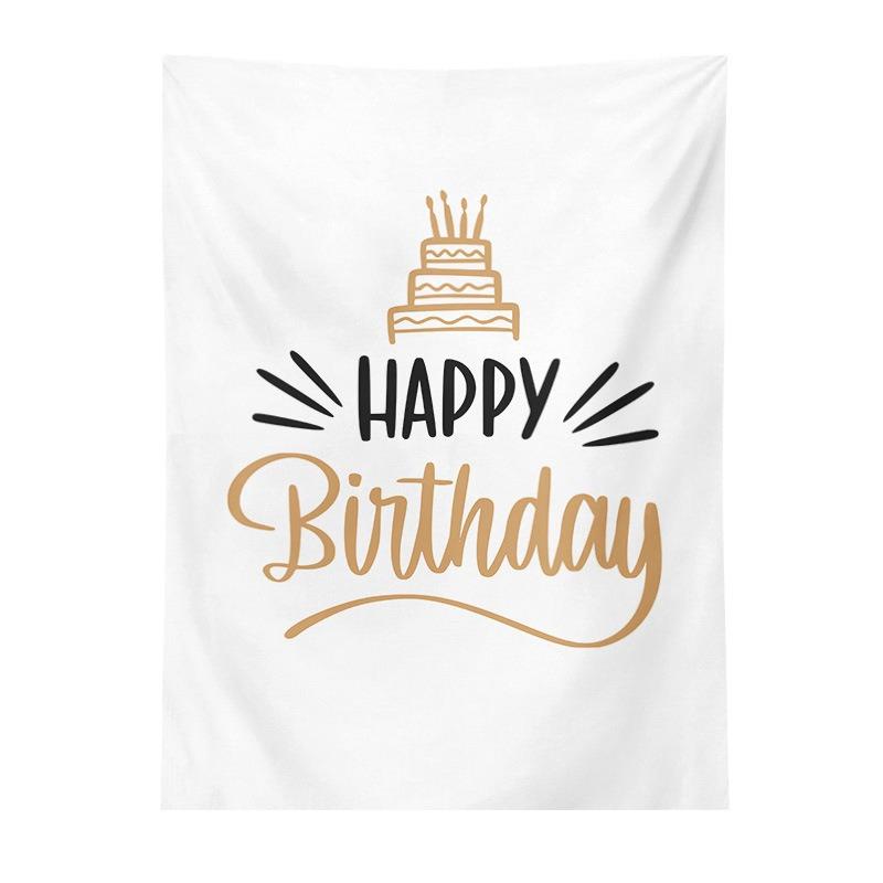 Birthday Party Hanging Cloth Home Wall Decoration Tapestry Office Living Room Tapestry