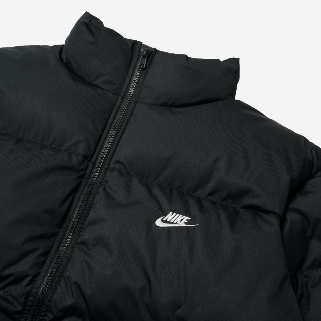 Nike Αθλητικά Ρούχα Club Μπουφάν Puffer (Μέγεθος Ασίας) Μαύρο/Λευκό Ανδρικά Streetwear FB7369-010