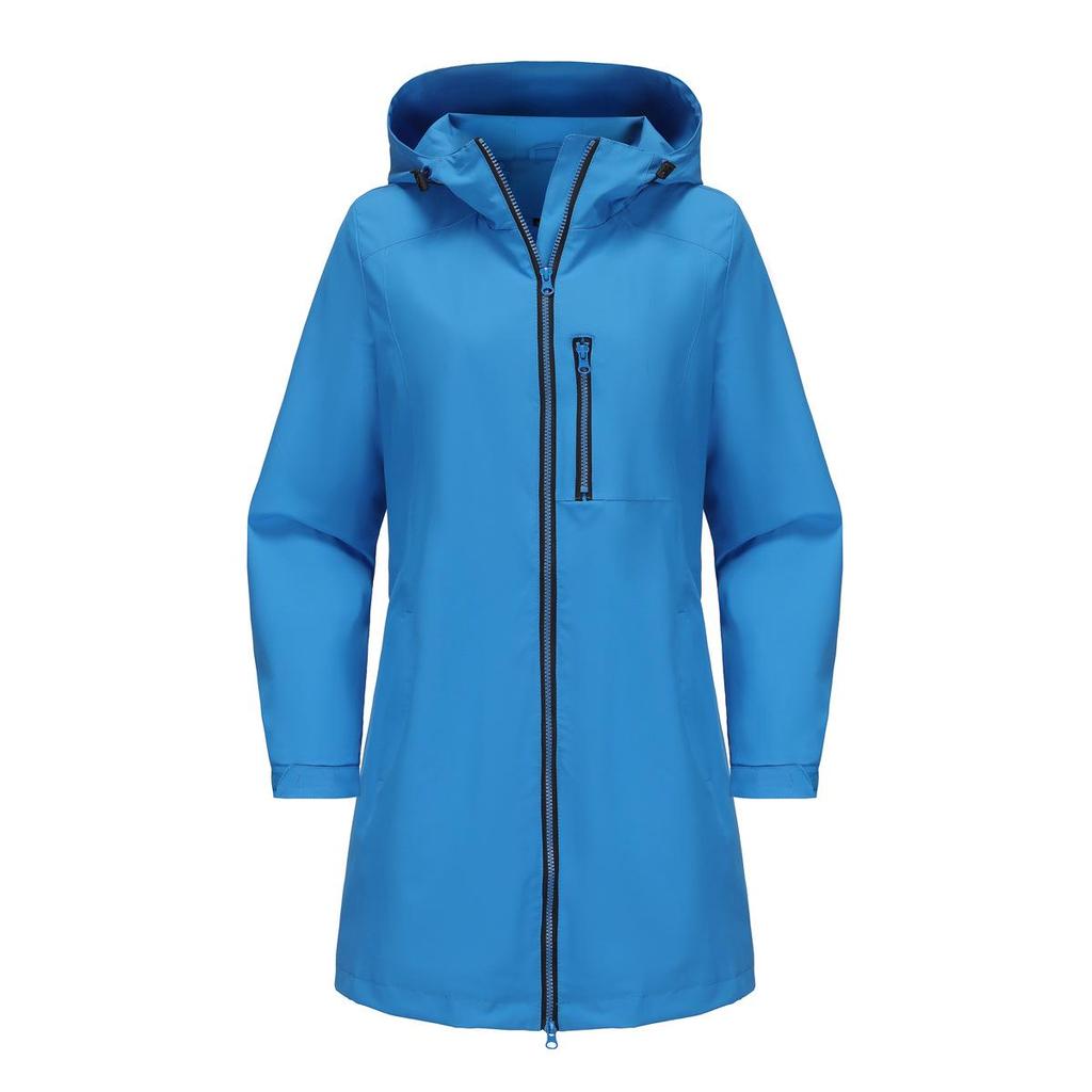Women's Water-Repellent Windbreaker: Hooded, Long Sleeve, Loose Fit, Perfect for Spring & Autumn Outdoor Sports.