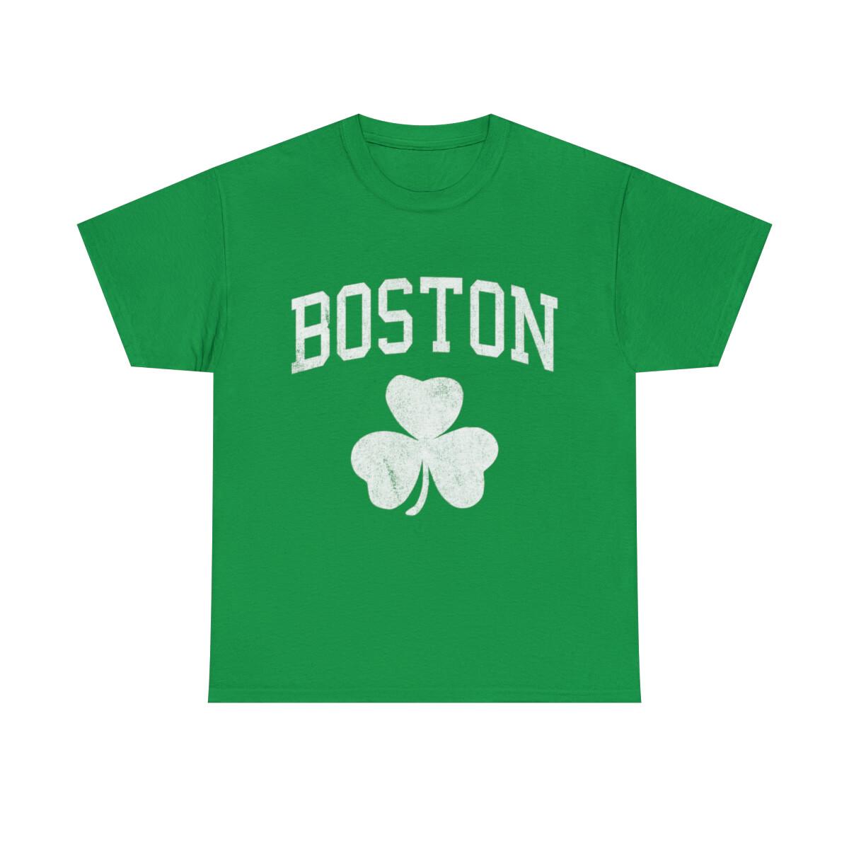 Boston Irish Shamrock Graphic Tee Shirt S