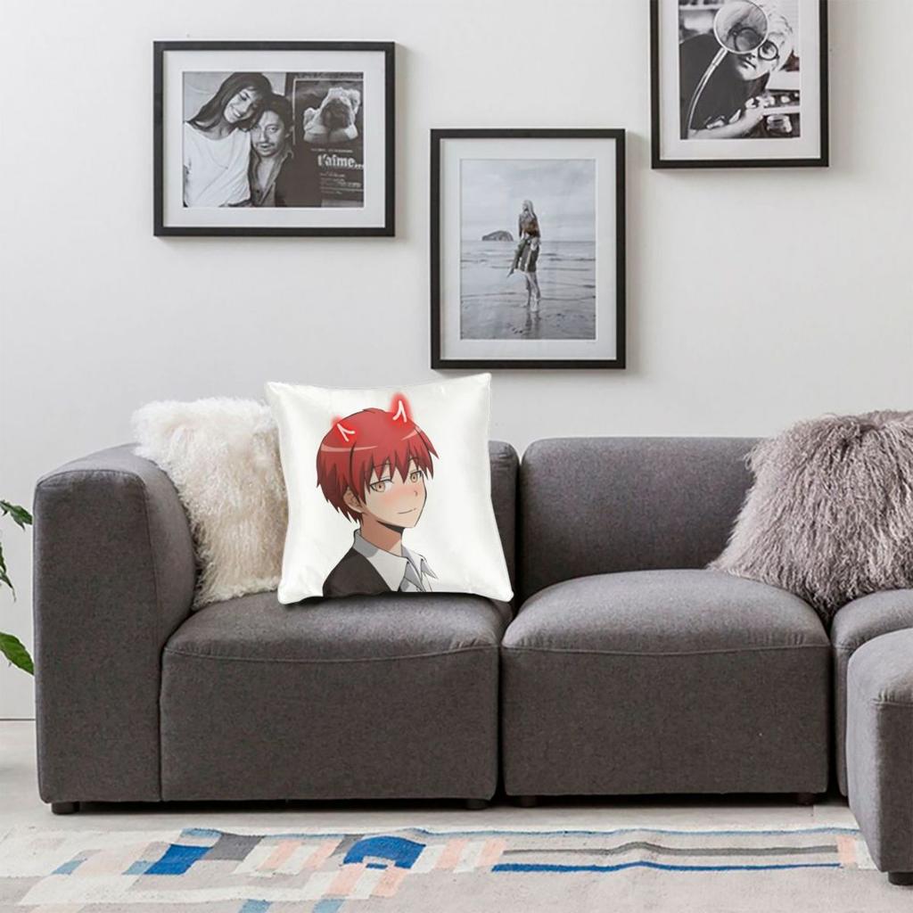 Karma Akabane Assassination Classroom Pillowcase Polyester Linen Velvet Creative Decor Throw Pillow Case Room Cushion 45x45
