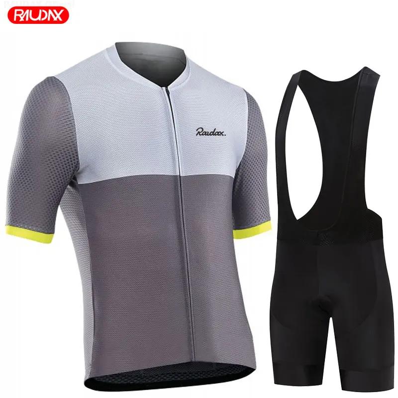 2026 Summer Breathable Cycling Suit Set Raudax Men Quick-Dry Mountain Bike Cycling Clothing Ropa Ciclismo Verano Triathlon Cycling Wear