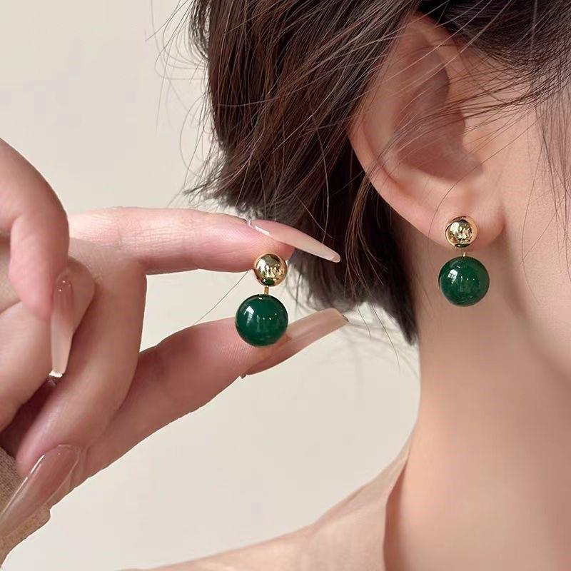 Korean Style S925 Silver Pearl Stud Earrings for Women - Simple, Elegant, and High-End
