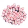30pcs/lot Round Shape Ceramic Beads Colorful Loose Beads Spacer Beads For DIY Jewelry Making  Necklace Bracelet Accessories