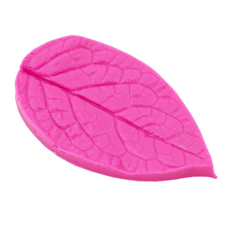 2PCs/ Lot Leaf Shaped Silicone Mold Soap Fondant Cake 3D Food Grade Silicone Mould Cake Decorating