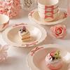 Sweet Modern Style Ceramic Plate Home Breakfast Delicious Yogurt Bowl High End Restaurant Fruit Salad Plates Exquisite Tableware