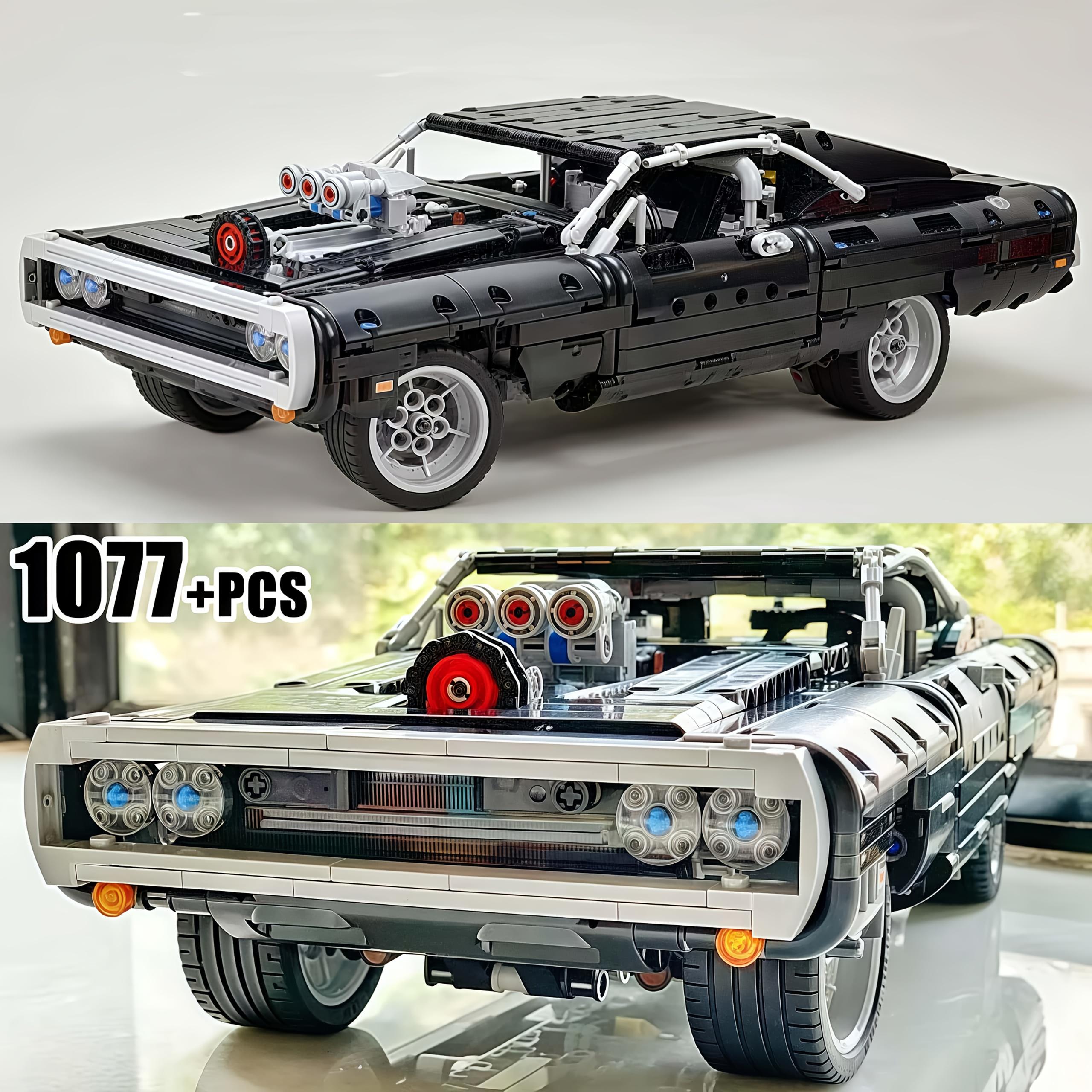 

Non-Toxic Black Horse Muscle Sports Car 42111 Difficult Adult Assembly Building Blocks Car Model 1000+ Particles Assembled Suitable For