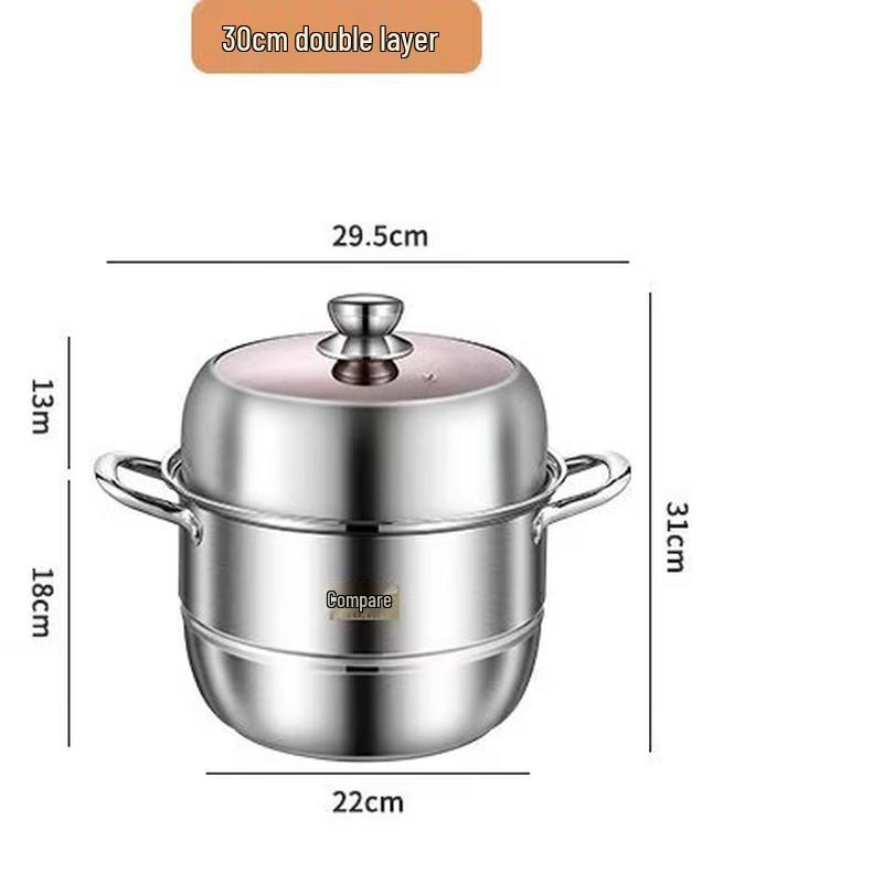 

Sanbide 2-Layer Stainless Steel Steamer Pot