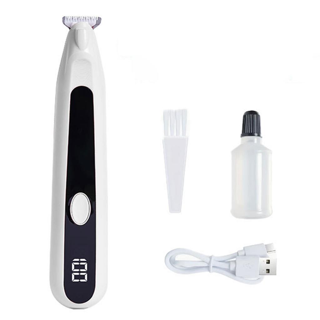 Pet Paw Trimmer Cordless Dog Foot Hair Shaver USB Rechargeable Ultra-Quiet Operation Calming Pets During Grooming Sessions