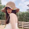 Women Summer New Hats Straw Women Sun Hat with Flowers Lady Summer Hat Wave Brim Bucket Cap Female Straw Hats Beach Panama