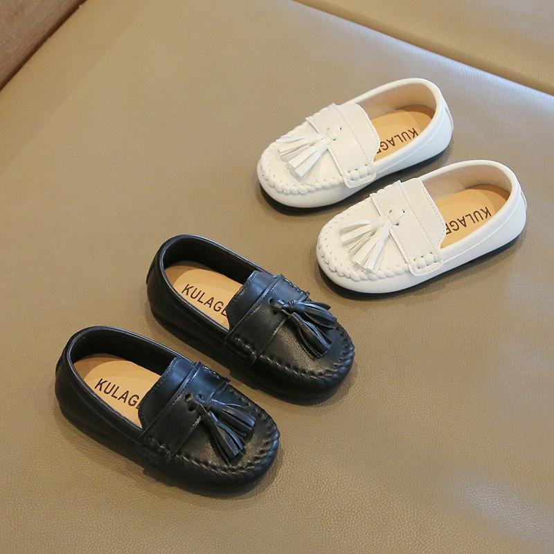 Dziecięce Skórzane Buty Mary Jane - Wiosna/Jesień 2025 Wsuwane Miękka Podeszwa dla Chłopców i Dziewcząt