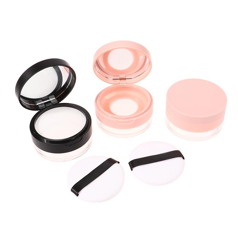 20G Empty Air Cushion Puff Box With Powder Puff Mirror Big Or Small Elastic Mesh Portable Makeup Case Container For Loose Powder