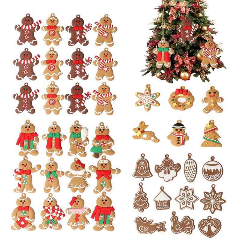 Man Gingerbread 61112pcs Christmas Tree Decoration Pendant Xmas New Gift Year