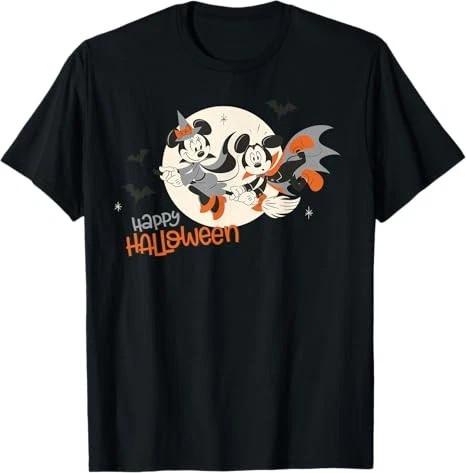 Halloween Minnie And Minnie Flying Tshirt Unisex S