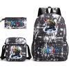 One Piece Anime Rucksack für Schüler Outdoor Campus Schultasche mit Federmäppchen Digitaldruck