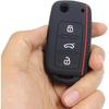 Key Fob Cover Silicone Keyless Remote Protector Sleeve Case Holder Compatible with VW Volkswagen Tiguan Golf Polo Jetta Passat