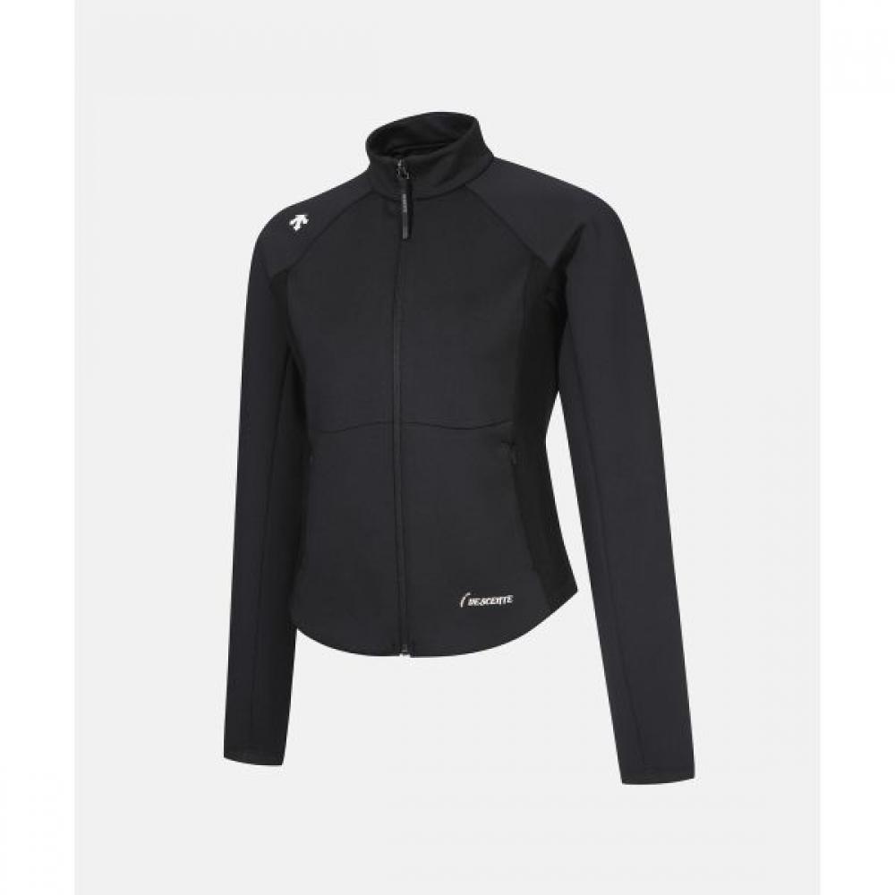 

DeScente Женская полукроп-тренировочная куртка S, черная BLK0BLACK/85