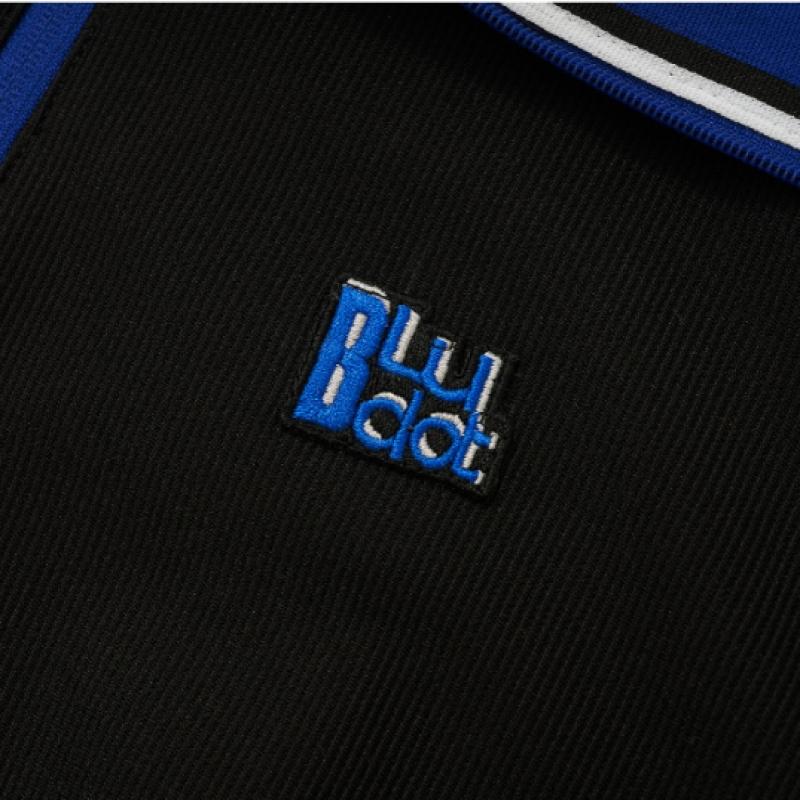 Blu Dot Half Zip T shirT   Color poinT Bk