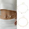 Shell Imitation Pearl Body Chain Adjustable Beads Belly Chain Retro Starfish Waist Chain  Ladies
