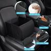 Foldable Passenger Seat Lumbar Luggage Convenient Storage 30L Large Seat Seat Car Luggage Rear Black 2-in-1 Box, Cushion, Storage, Box, Capacity,