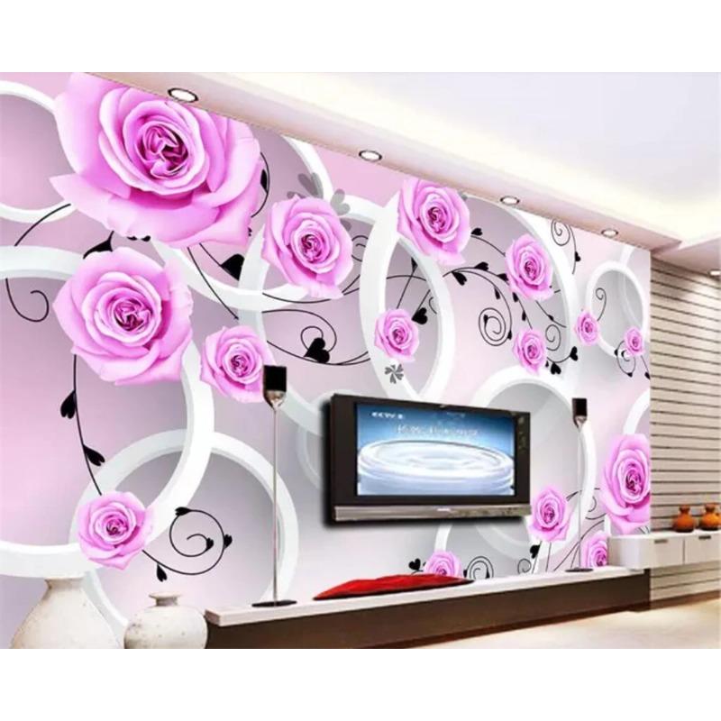 Rose Vine 3d Wallpaper Home Decor Living Room Bedroom Tv Background Wall Mural 3d Wallpaper