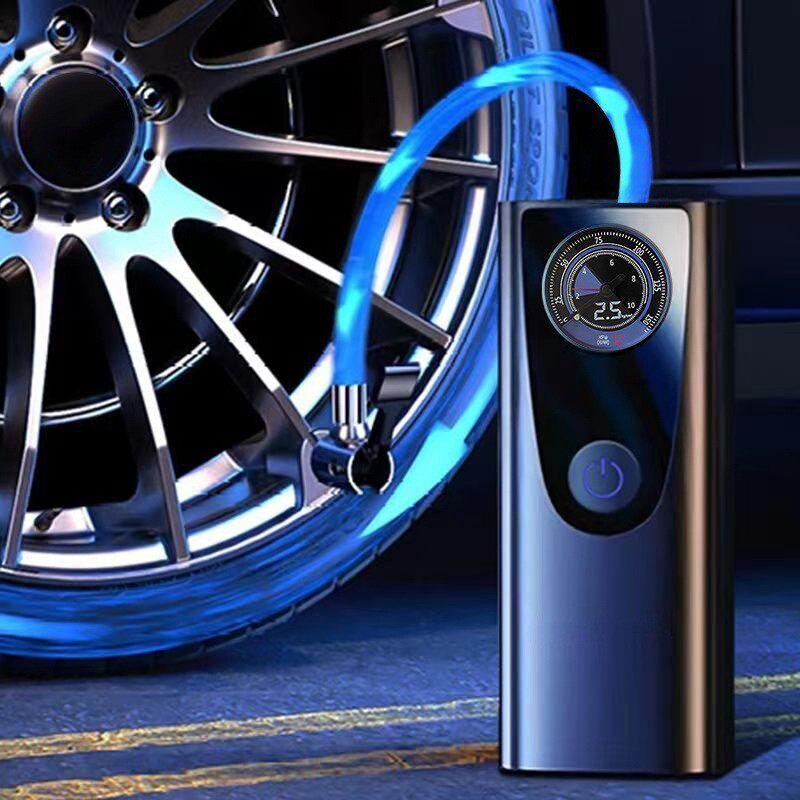 Handheld Car Air Pump Portable Car Air Pump Automotive Supplies Portable Air Pump New Black Car Air Pump