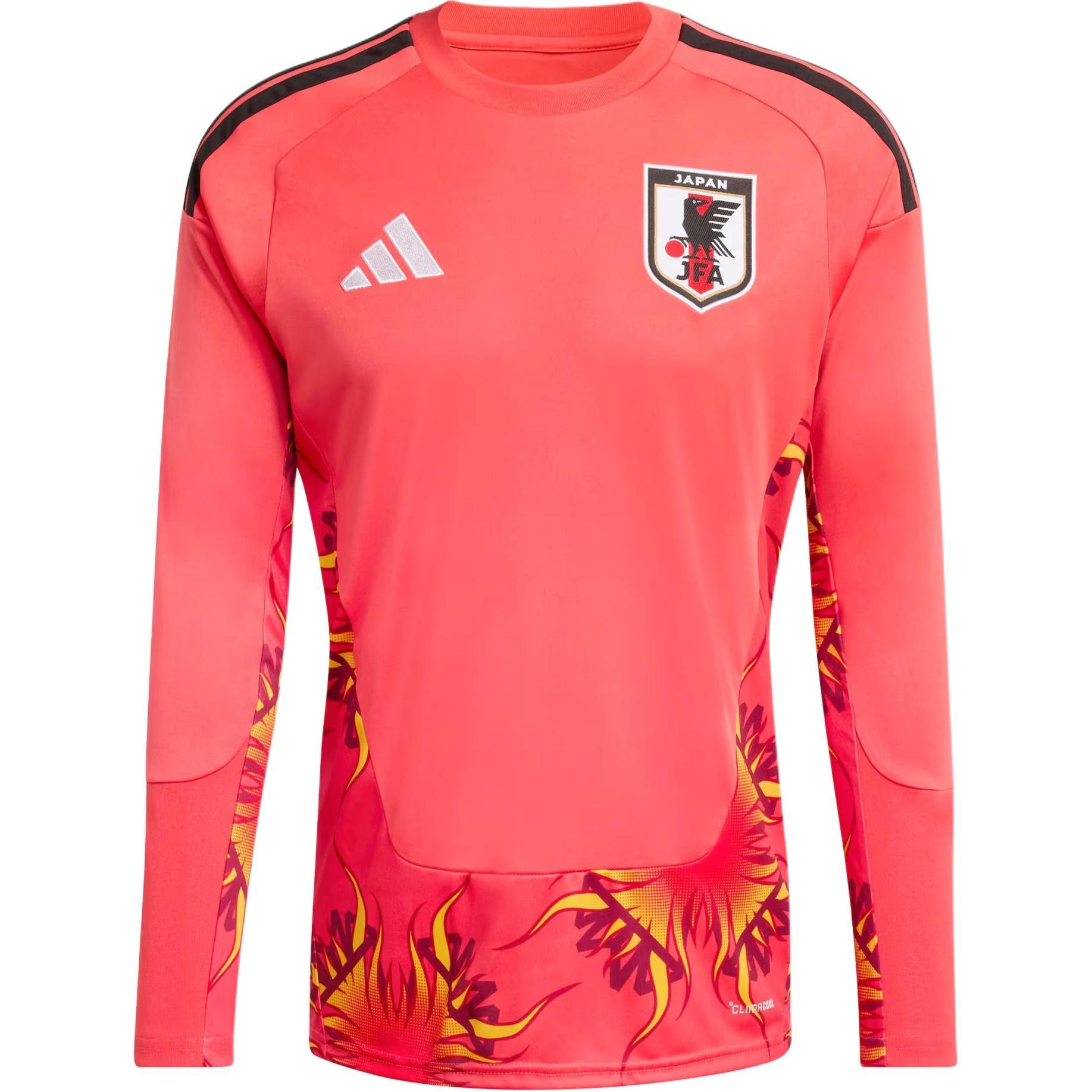 adidas Japan 26 Home Goalkeeper Long Sleeve Semi Lucid Red Men s KA9649 L