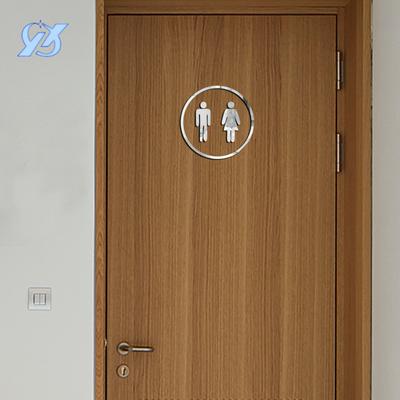Bathroom Door Decoration 1mm Acrylic Wall Sticker Bathroom Logo Door Sticker Wall Layout Sticker