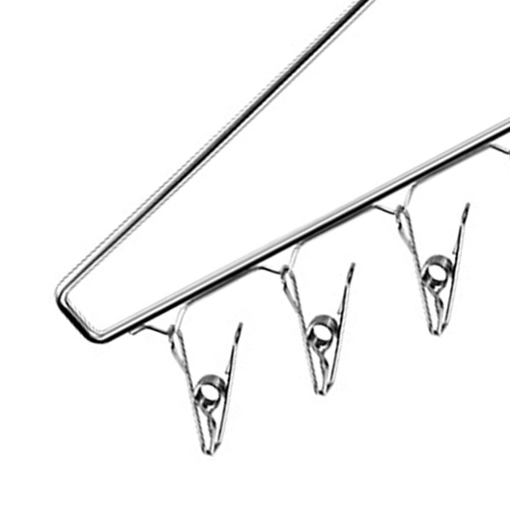 Pants Hanger Stainless Steel Non Slip Z Type Space Saving Open Ended Closet Trouser Rack Organizer