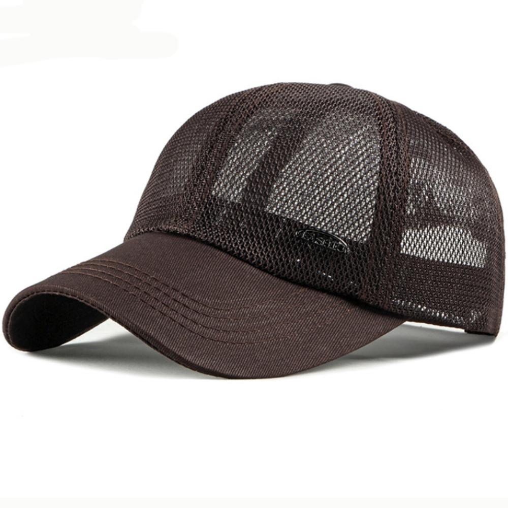 HT4757 Spring Summer Mesh Trucker Cap Men Women 6 Panels Baseball Hat Classic Breathable Baseball Cap Male Female Snapback Caps