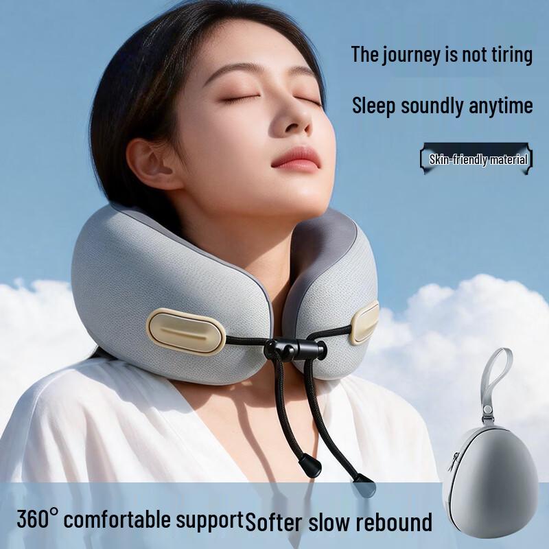 Ousen Adjustable Portable Travel U-Shaped Neck Pillow