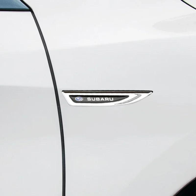 for Subaru STI Forester BRZ XV Outback Impreza WRX Legacy BRZ Tribeca 2PCS Car Styling Fender Stickers Emblem Badge Decoration Y11