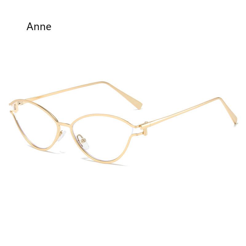 

New Cat Eye Sunglasses Hip Hop Sun Glasses Women Men Designer Metal Frame Ins Eyewear Shades Oculos De Sol UV400