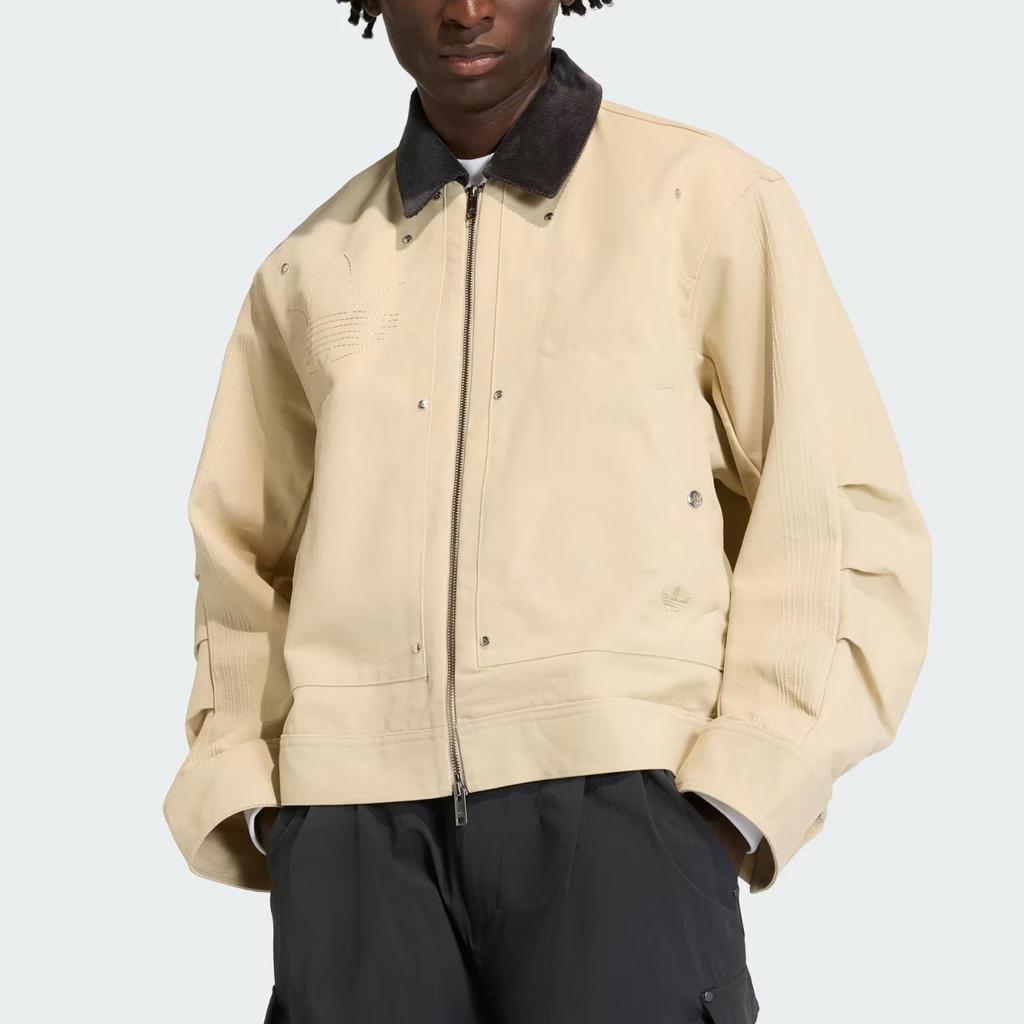 adidas Originals Premium Essentials Bomber Jacket Stone Khaki KD0584
