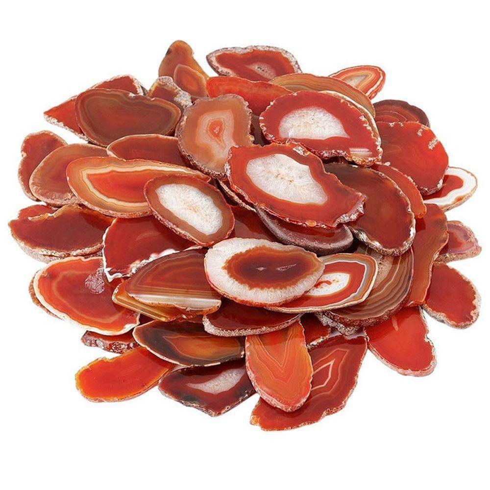 Polished Brazil Healing Slice Stone Quartz Pendant DIY Home Decoration Jewelry Accessories