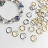 Alloy Color Bead Ring Connector 6-10mm Bead Circle Fashion Beads Frame Ring