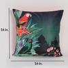KOKO MAISON INC Garden Parrots Polystain Cushion Cover | Flap Closure | Digital Printed