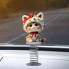 Dekoracje Deski Rozdzielcze Samochodu Urocze Ozdoby Samochodowe Kotki z Potrząsaną Główką Bobblehead Deska Rozdzielcza Dekoracje Samochodowe Zabawne Akcesoria Samochodowe Prezent