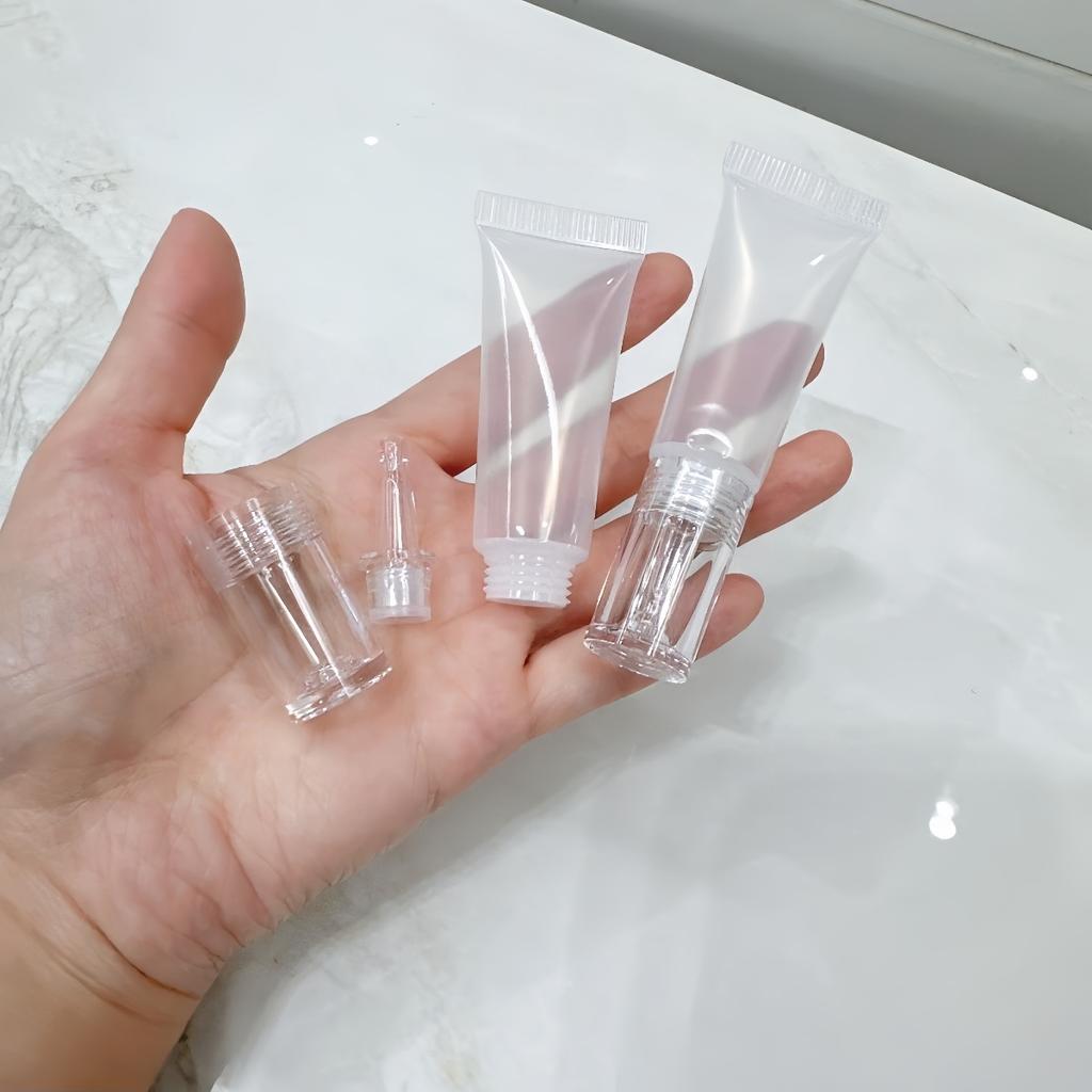 10ml Dropper Soft Tube Cosmetic Bottle for Eye Cream Liquid Lipstick Squeezable Makeup Dispenser