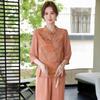 Elegant New Chinese Style Seven-Sleeve Shirt & Pants Set for Women
