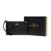 New Boxed Leather Coin Purse Mahjong Clutch Small Size Women's Black 80214-SVBK