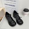Retro Mary Jane Schuhe Weibliche Runden Kopf Neue Japanische Mädchen Jk Uniform Kleine Leder Schuhe High Heels Dicke Ferse Schuhe