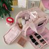 Travel Toiletry Bag Women Large Capacity Zip Around Makeup Bag Puffy Cosmetic