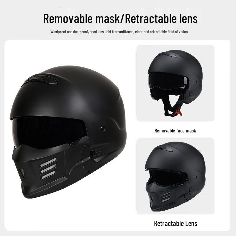 Lishi Scorpion Lightweight Retro Full-Face Motorcycle Helmet