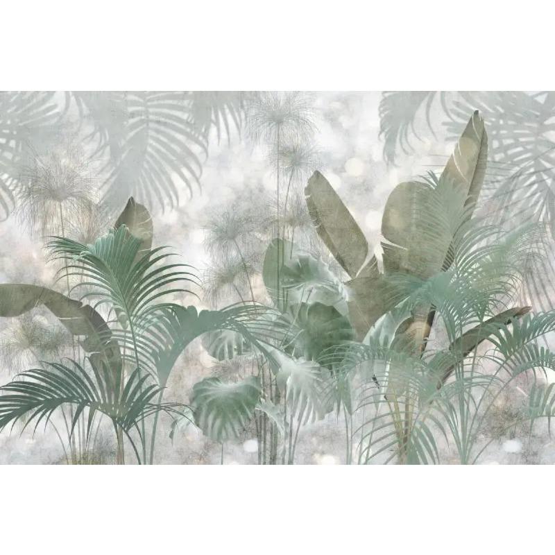 Tropical Plants Decorative Wallpaper Bananas Cement Wall Paper Living Room Sofa Home Background Mural