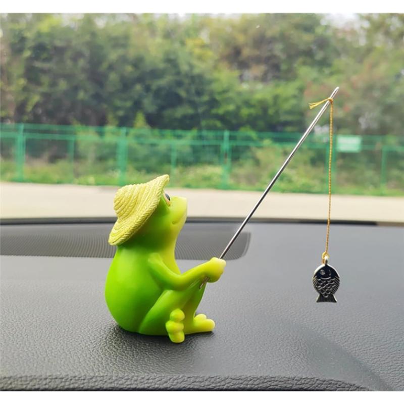 Car For Dashboard Fishing Ornaments–Cute For Dash Decor For Anglers–Fun Car Accessories–Home& Garden Decoration Pieces